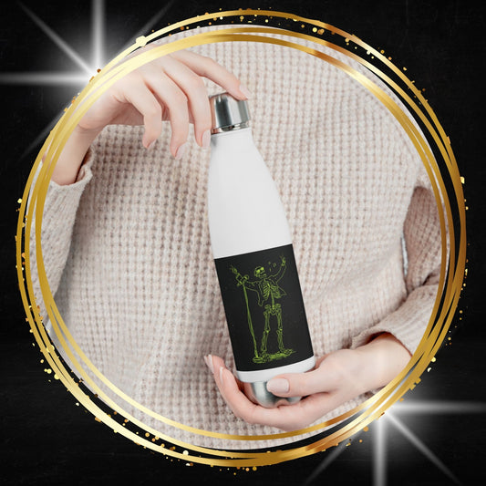 Frontman Skeleton Water Bottle | Neon Rockstar Gift