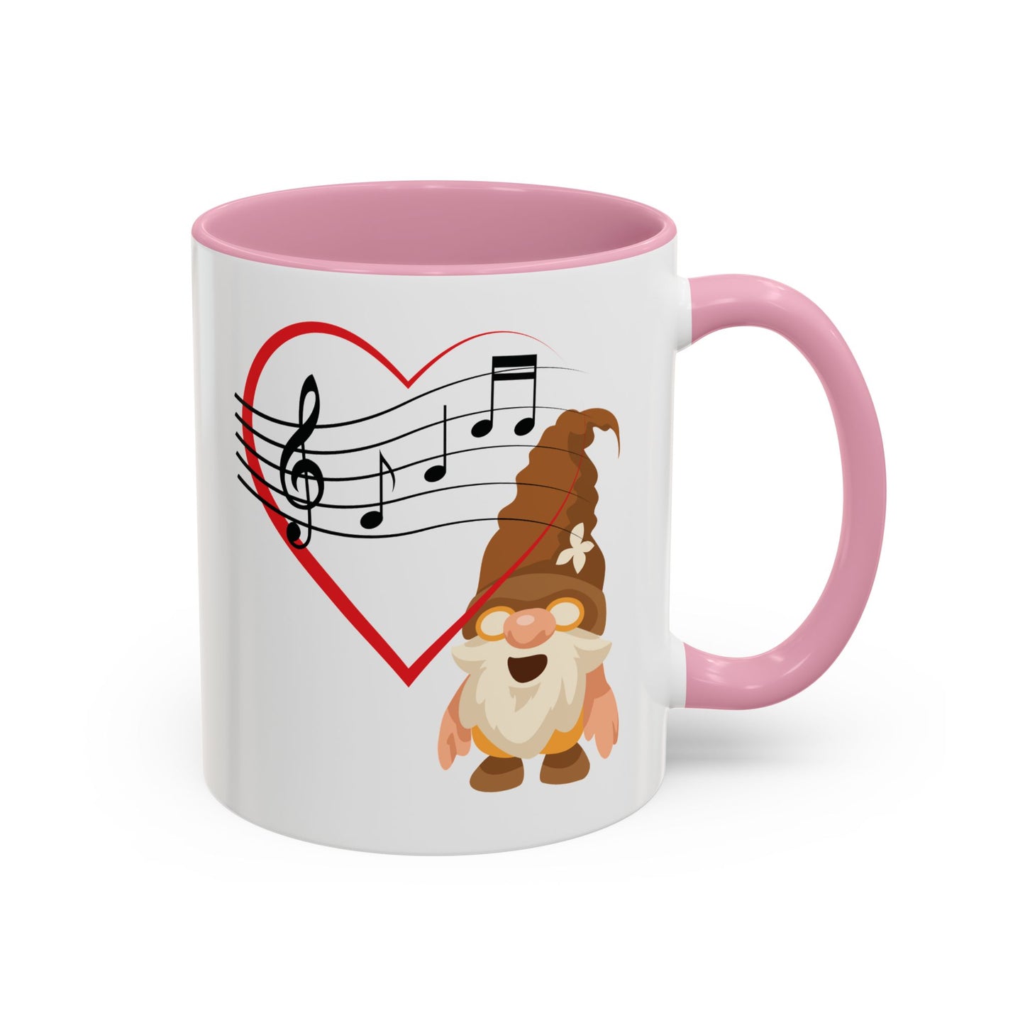 Melodious gnome heartbeat violet mug next to a pair of professional headphones