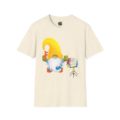 Musical Gnome Unisex T-Shirt: A Symphony of Style Natural