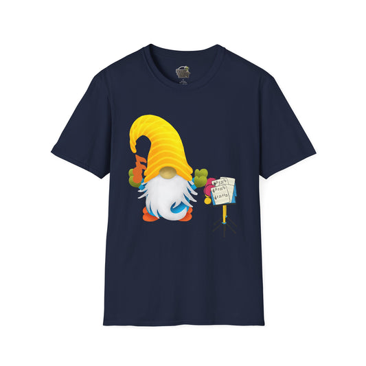 Musical Gnome Unisex T-Shirt: A Symphony of Style Navy