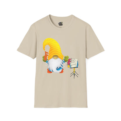 Musical Gnome Unisex T-Shirt: A Symphony of Style Sand