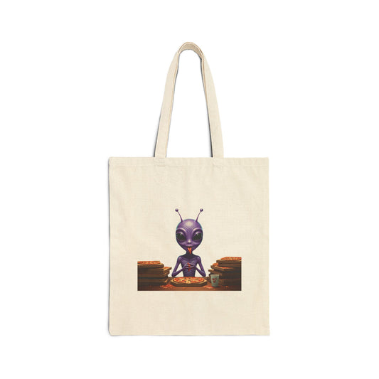 Unique Alien Vibe Tote Bag: Organic Cotton, Durable & Stylish - Perfect for Groceries, Beach, Travel & More!