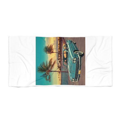 Cadillac Eldorado Brougham 1950s Beach Towel: Vintage Luxury & 50s Charm for Your Summer!