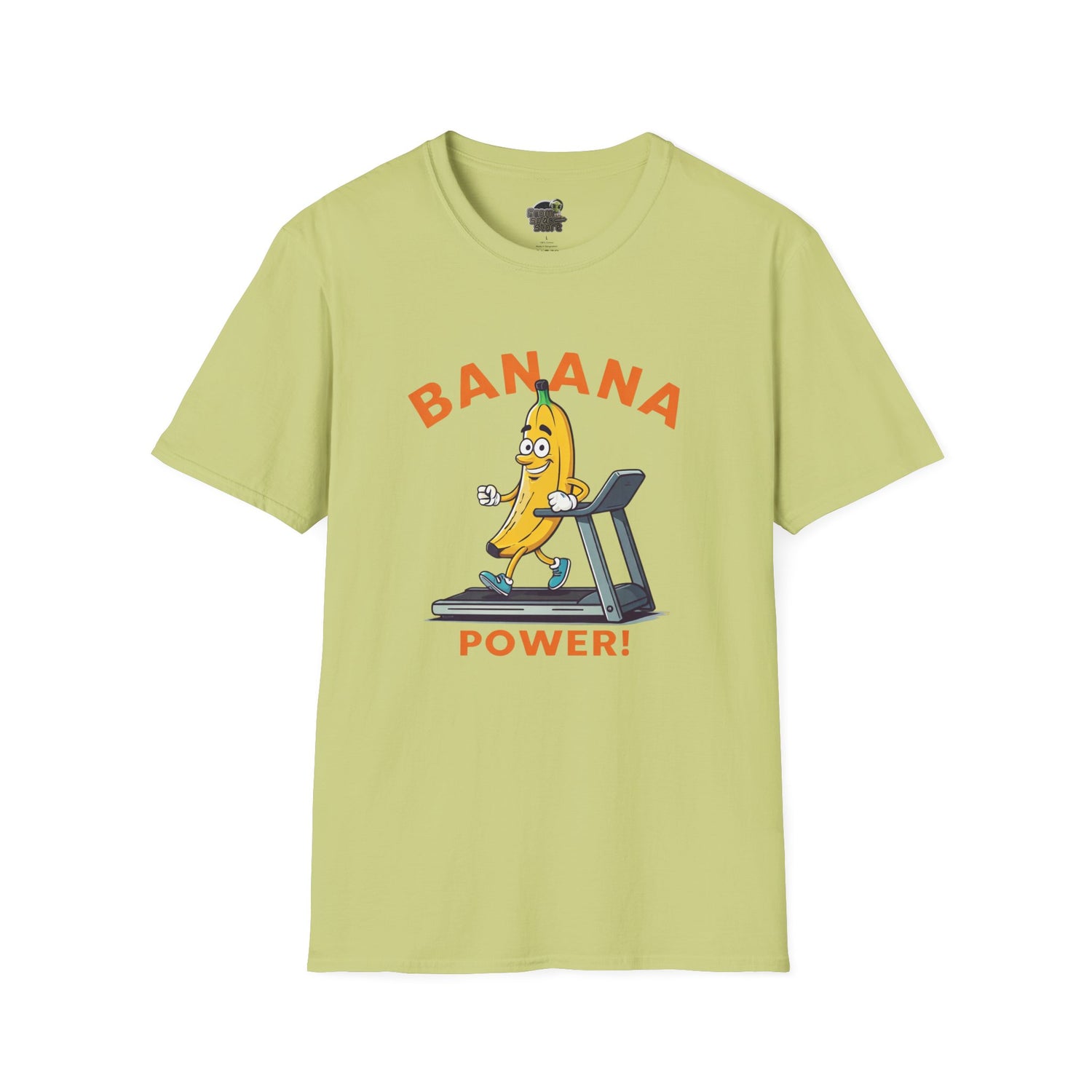 Banana Power t-shirt: Funny Fruit Workout Tee Pistachio