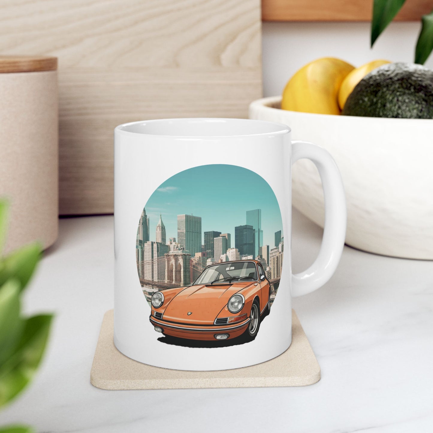 Porsche 911 Vintage Mug - Iconic Power & Design