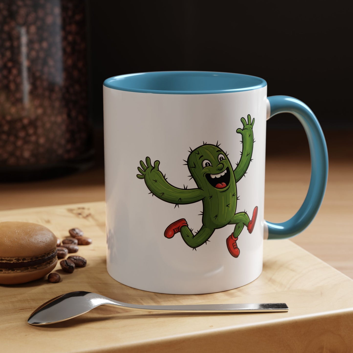 Cactus Mania Running Cactus Mug - Fun & Eco-Friendly Ceramic Coffee Cup