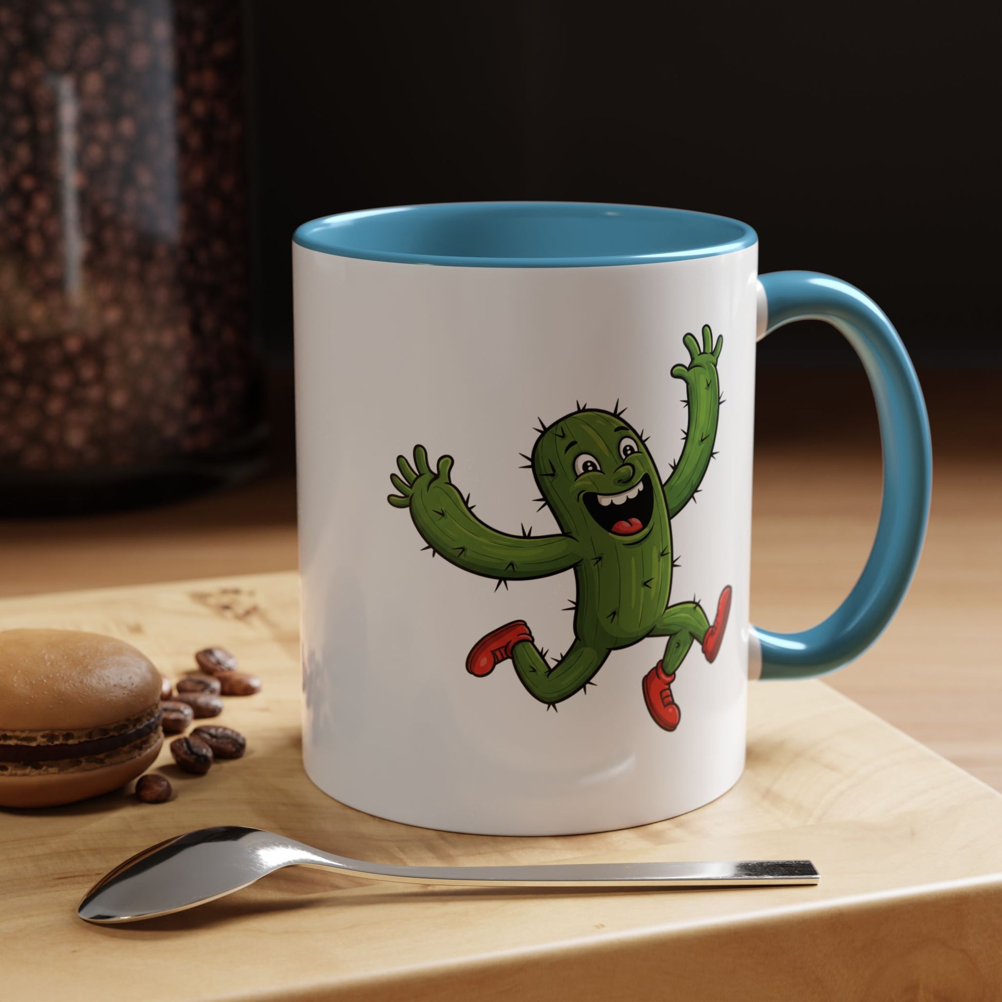 Cactus Mania Running Cactus Mug - Fun & Eco-Friendly Ceramic Coffee Cup