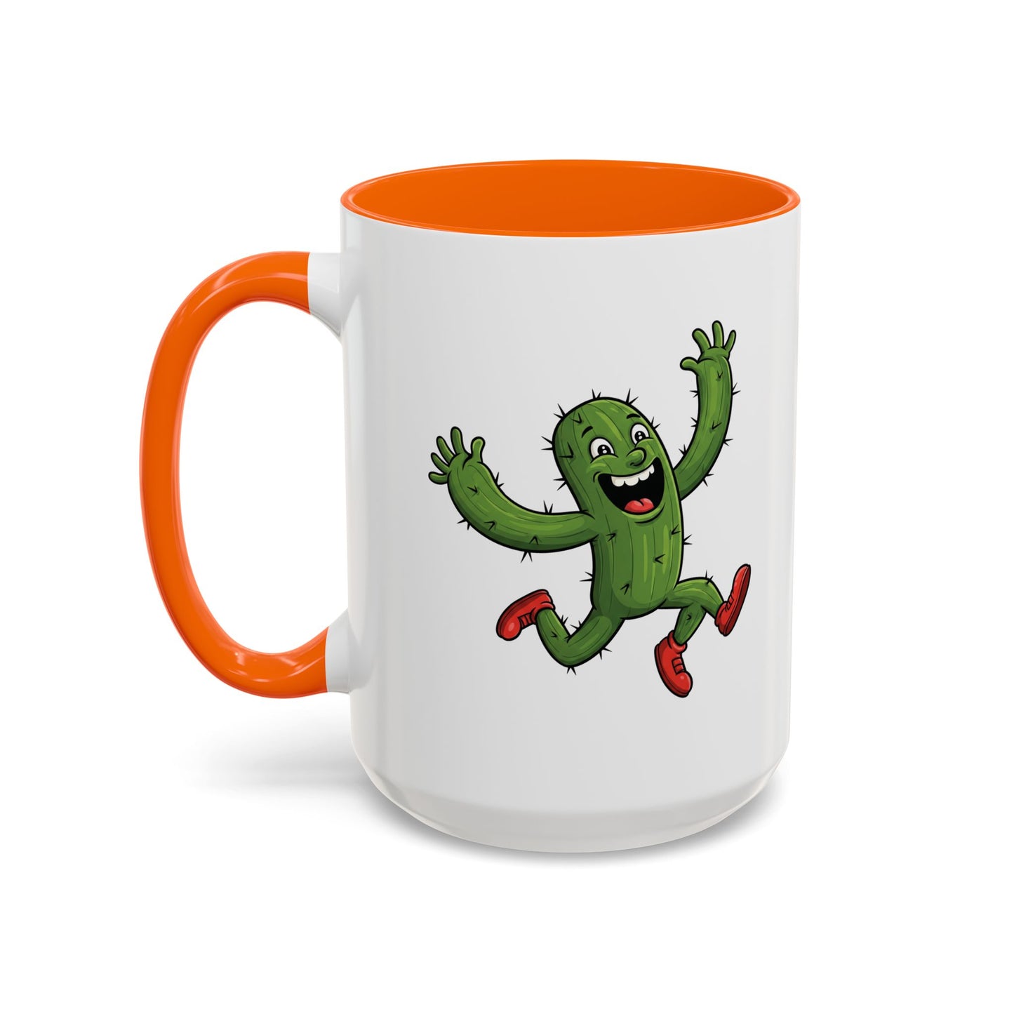 Cactus Mania Running Cactus Mug - Fun & Eco-Friendly Ceramic Coffee Cup