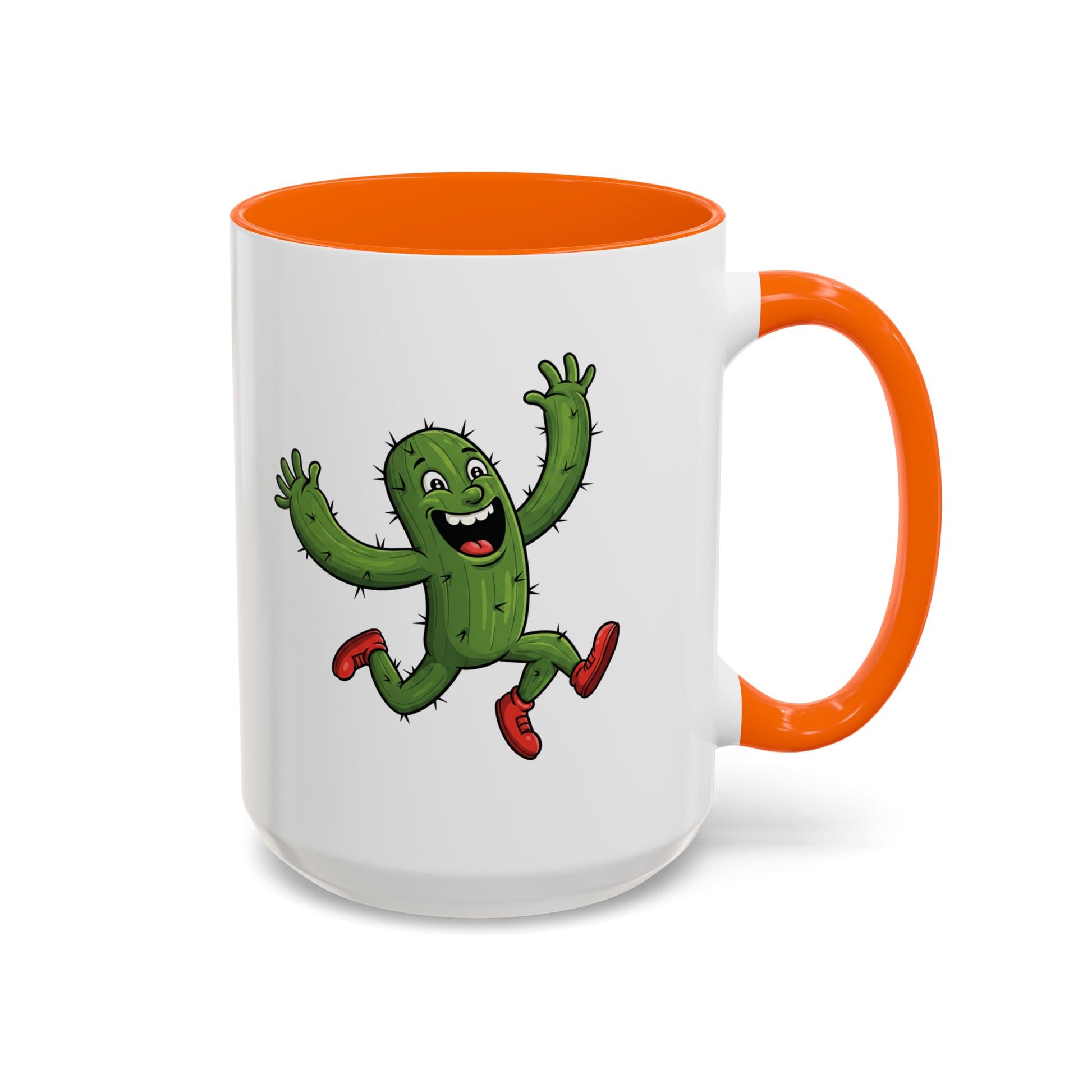 Cactus Mania Running Cactus Mug - Fun & Eco-Friendly Ceramic Coffee Cup