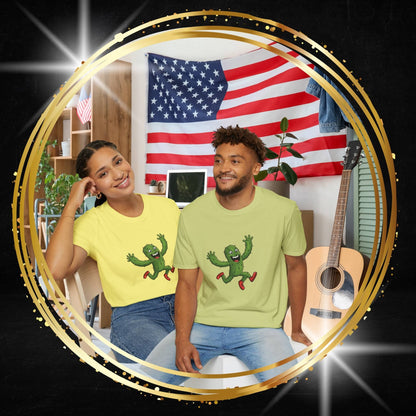 Running Cactus T-Shirt: Fun Organic Cotton Tee for Nature & Quirky Style | Cactus Mania