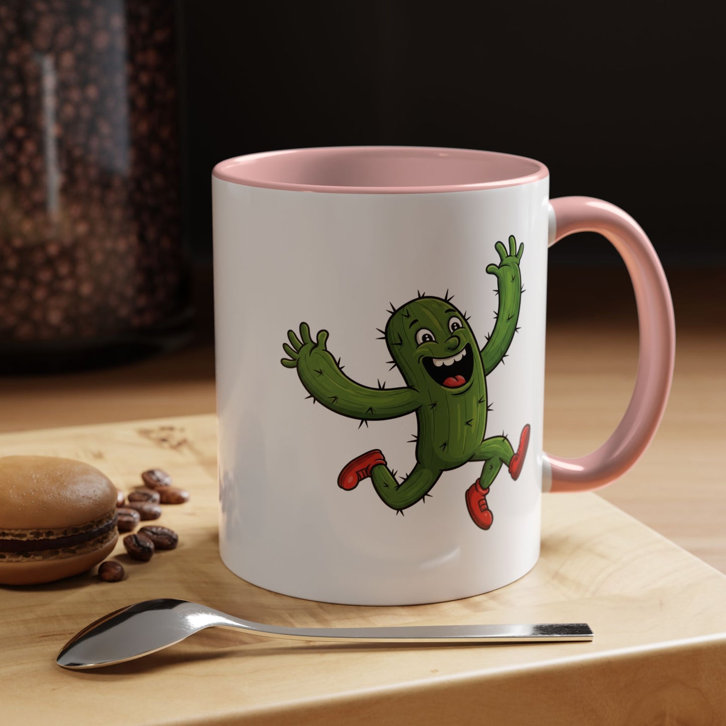 Cactus Mania Running Cactus Mug - Fun & Eco-Friendly Ceramic Coffee Cup
