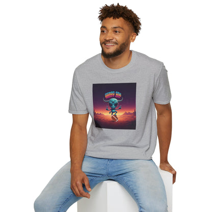 Alien football player unisex t-shirt, man fashion