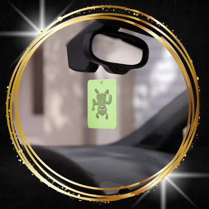 Shocked Upside-down Cactus Car Air Freshener -  Power Car Freshener: Fresh Scent, Long-Lasting Fragrance, Funny Design