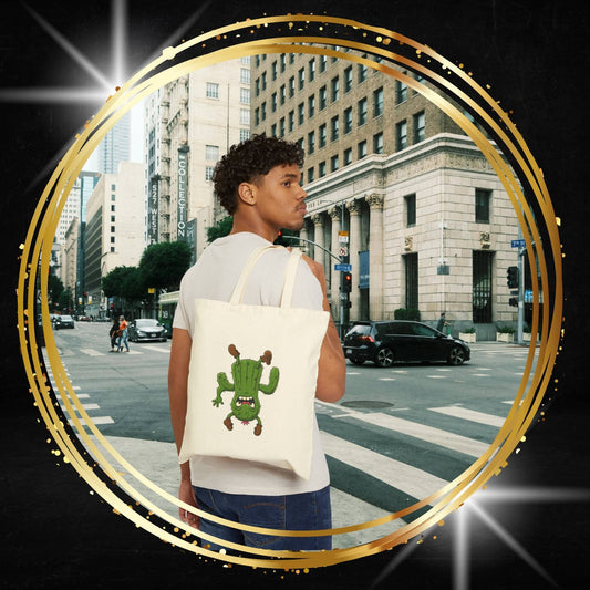 Shocked Cactus Tote Bag - Unique, Fun & Eco-Friendly Style!