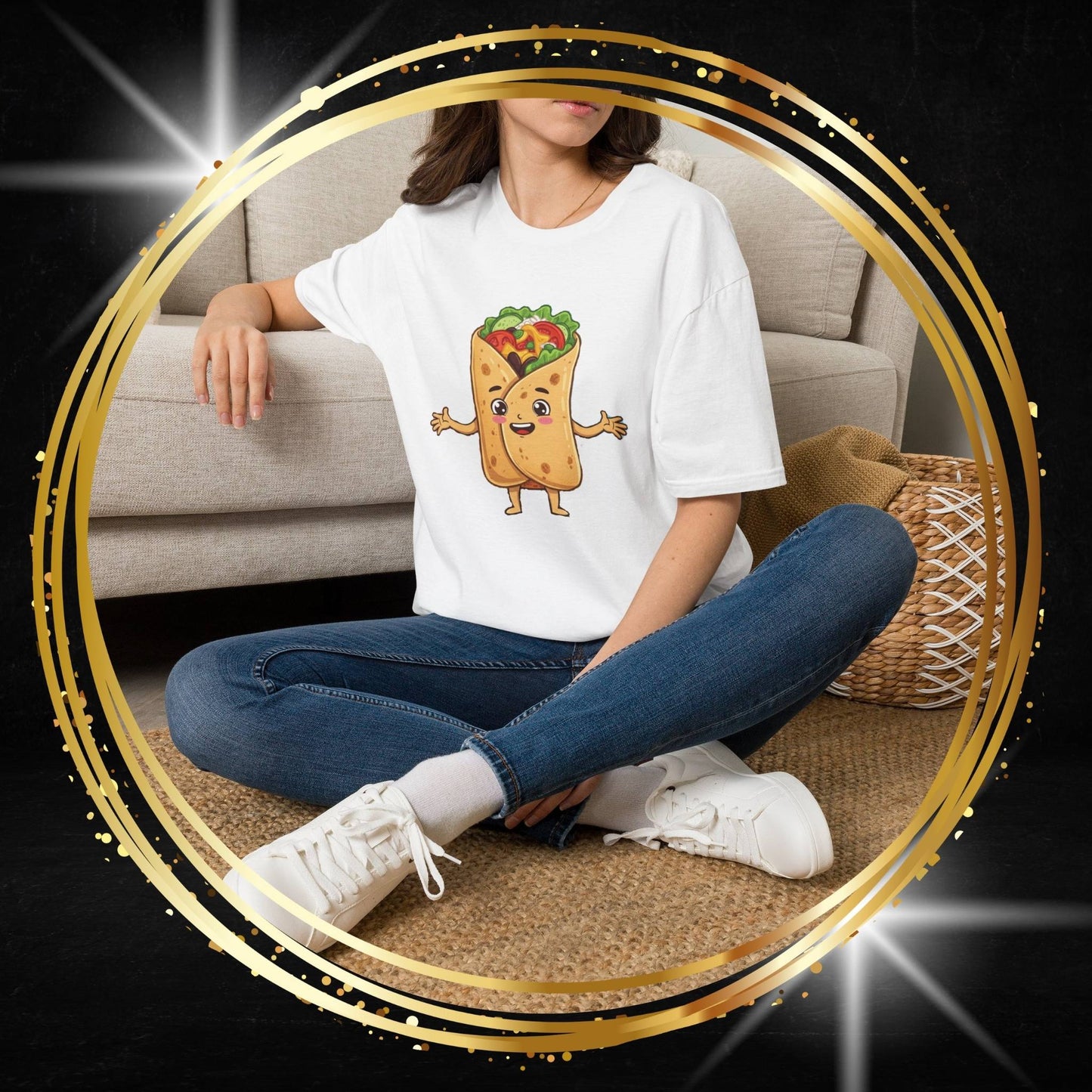 The Rolling Dreamer – Burrito Landscape Graphic T-Shirt
