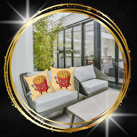 The Spatula Master – Golden French Fries Throw Pillow