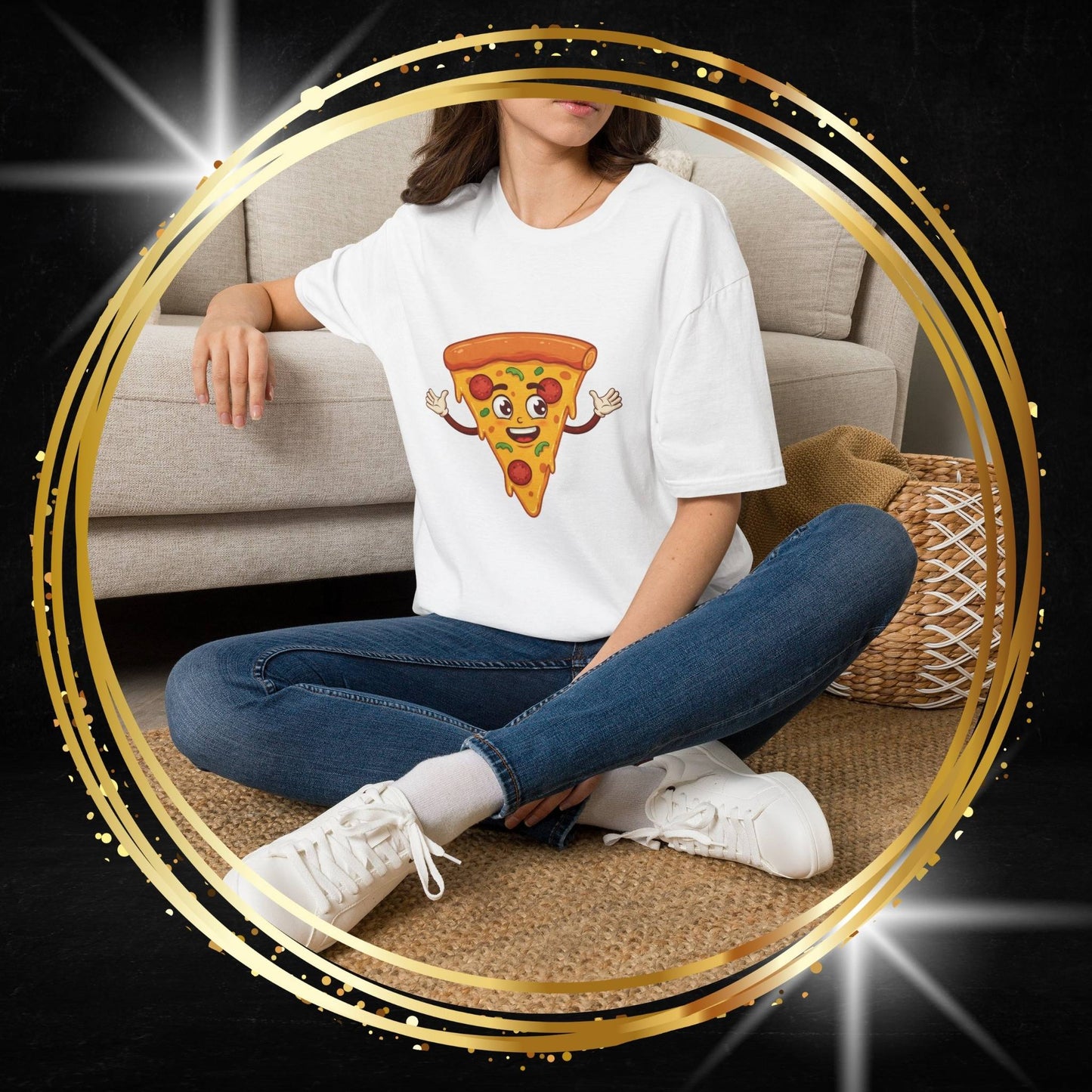 The Sunny Slider – Happy Pizza Dream Tee