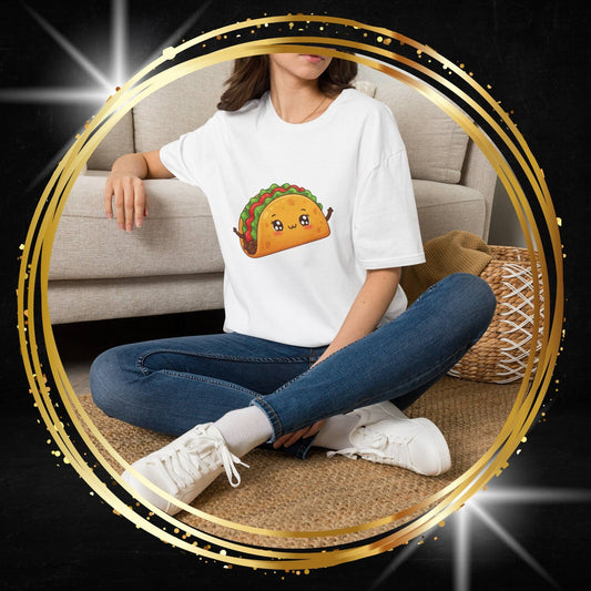 The Shell-Shocked Sweetheart – Happy Taco Geometric Tee