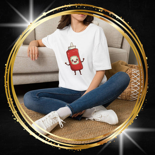 The Crimson Splash – Happy Ketchup Confetti Tee