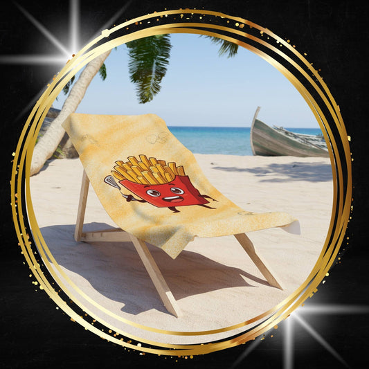 French Fries Beach Towel | Crispy Summer Snack Gear
