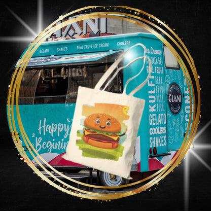 The Sunny Slider – Happy Hamburger Dream Tote