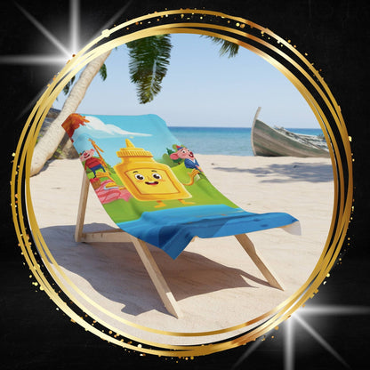 Happy Mayo Beach Towel | Quirky Pop Art Summer Gear