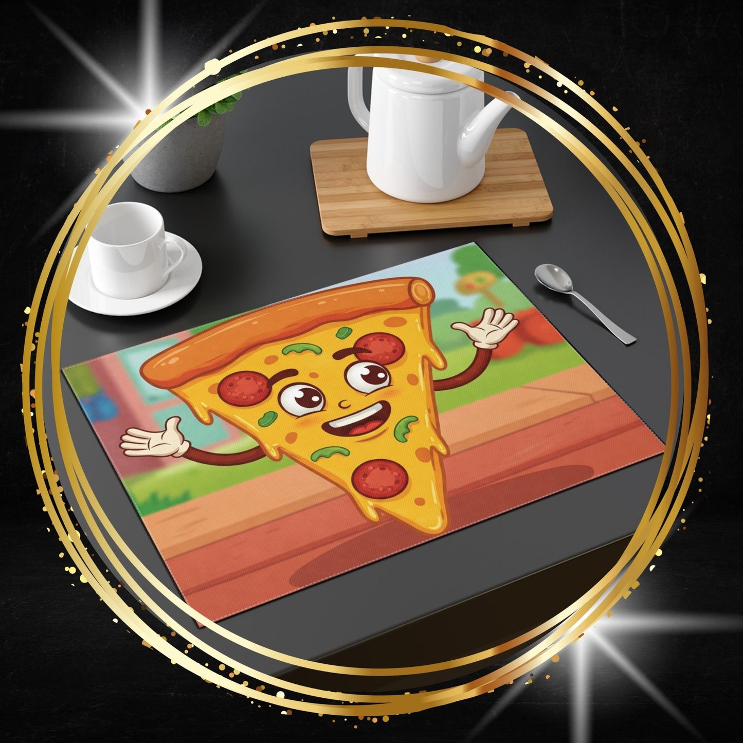 The Pepperoni Pivot, Pizza Slice Placemat