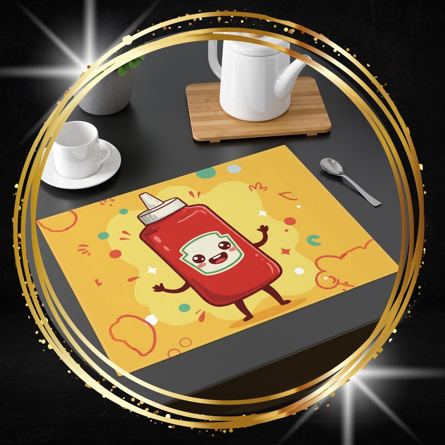 Crimson Glow, The Ketchup Sentinel Placemat