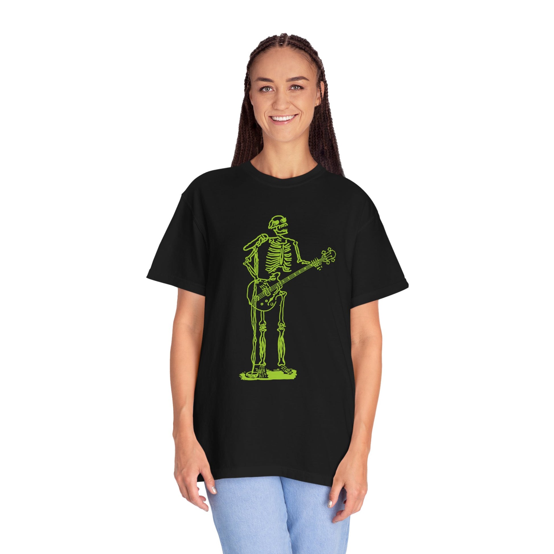The Frontman from Beyond | Skeleton Fluo Singer Guitarist Unisex T-Shirt