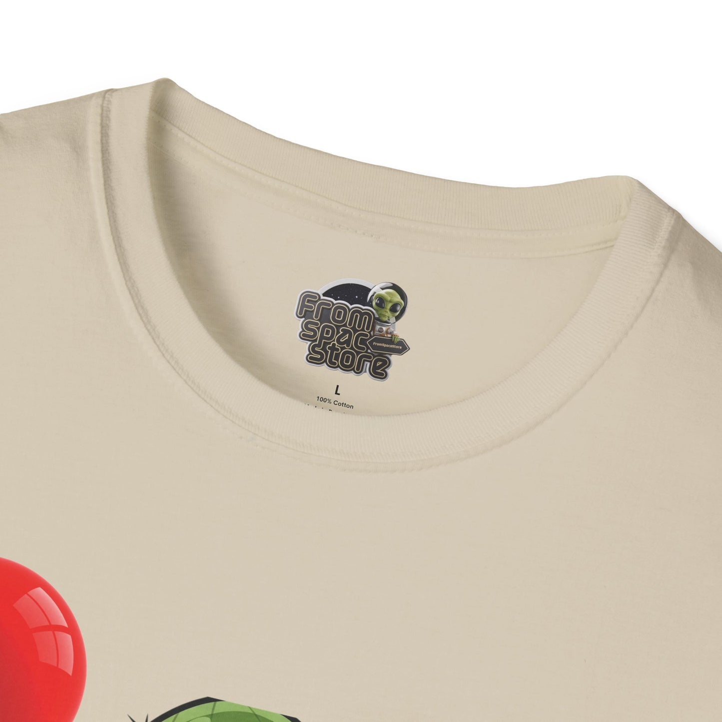 Cactus Mania T-Shirt: Cheerful Cactus with Balloon | Organic Cotton Unisex Tee