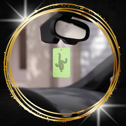 Upside-down on a foot  Cactus Car Air Freshener -  Power Car Freshener: Fresh Scent, Long-Lasting Fragrance, Funny Design