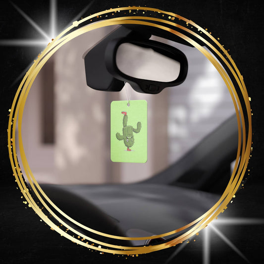 Upside-down on a foot  Cactus Car Air Freshener -  Power Car Freshener: Fresh Scent, Long-Lasting Fragrance, Funny Design
