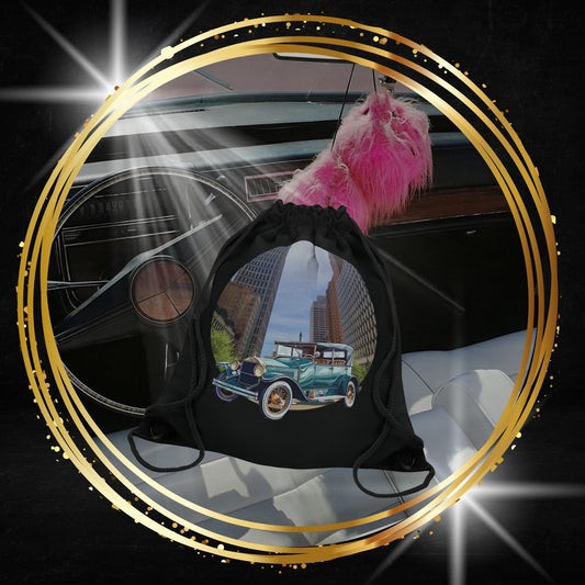 Buick Doctor Coupe 1920s Drawstring Bag: Vintage Car & Roaring Twenties Cinema Style