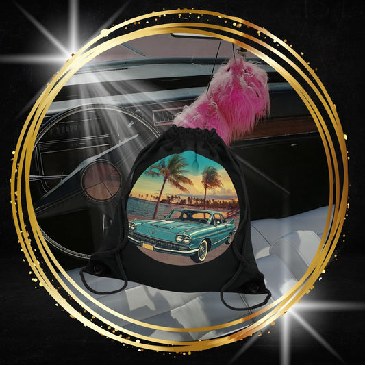 Cadillac Eldorado Brougham 1950s Drawstring Bag: Luxury Vintage Style for Every Adventure