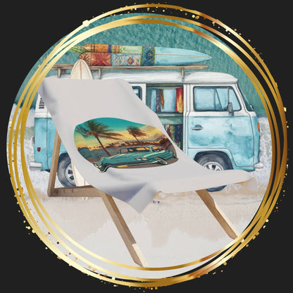 Cadillac Eldorado Brougham 1950s Beach Towel: Vintage Luxury & 50s Charm for Your Summer!