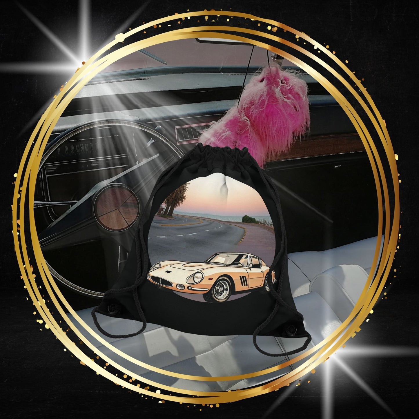 Ferrari 275 GTB Drawstring Bag | Italian Sports Car Gear