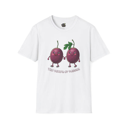 Power of Passion t-shirt: Funny Passion Fruit Love Tee White Cotton