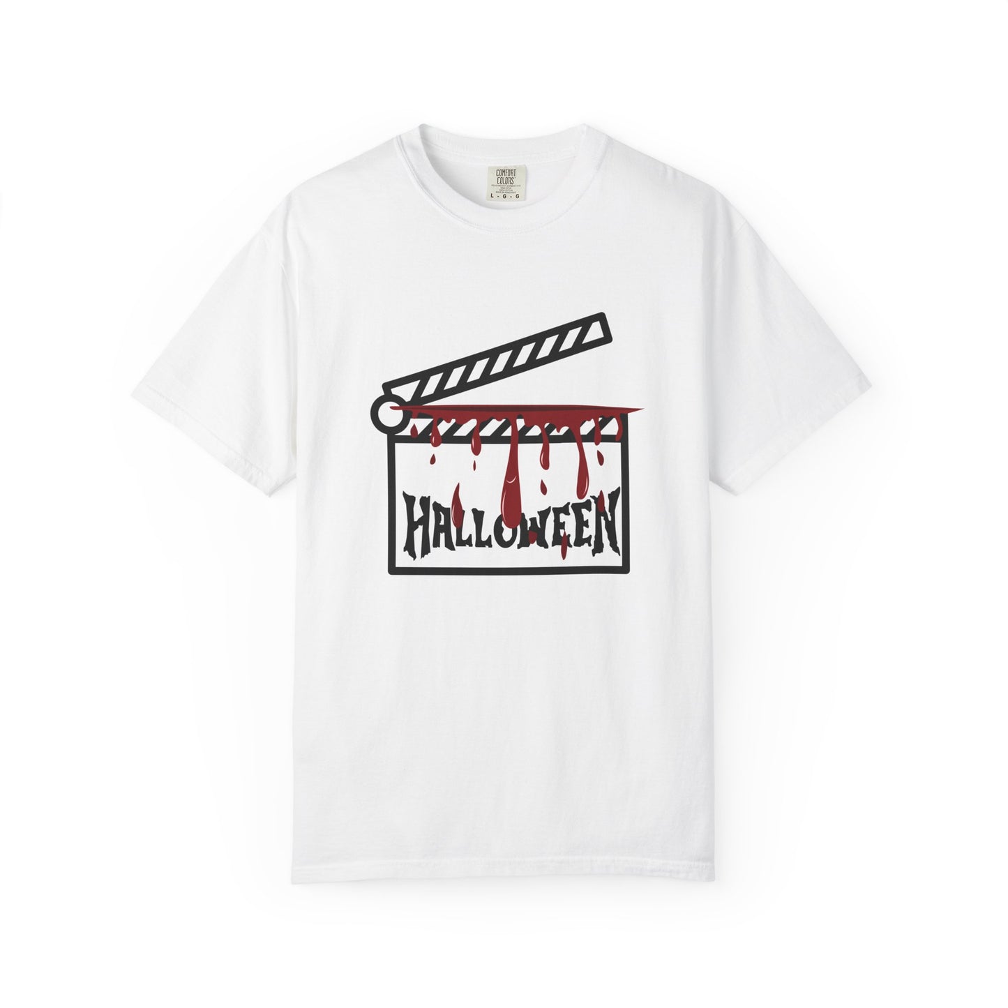 Ciak Halloween Unisex T-Shirt | Spooky Movie Clapperboard Tee White