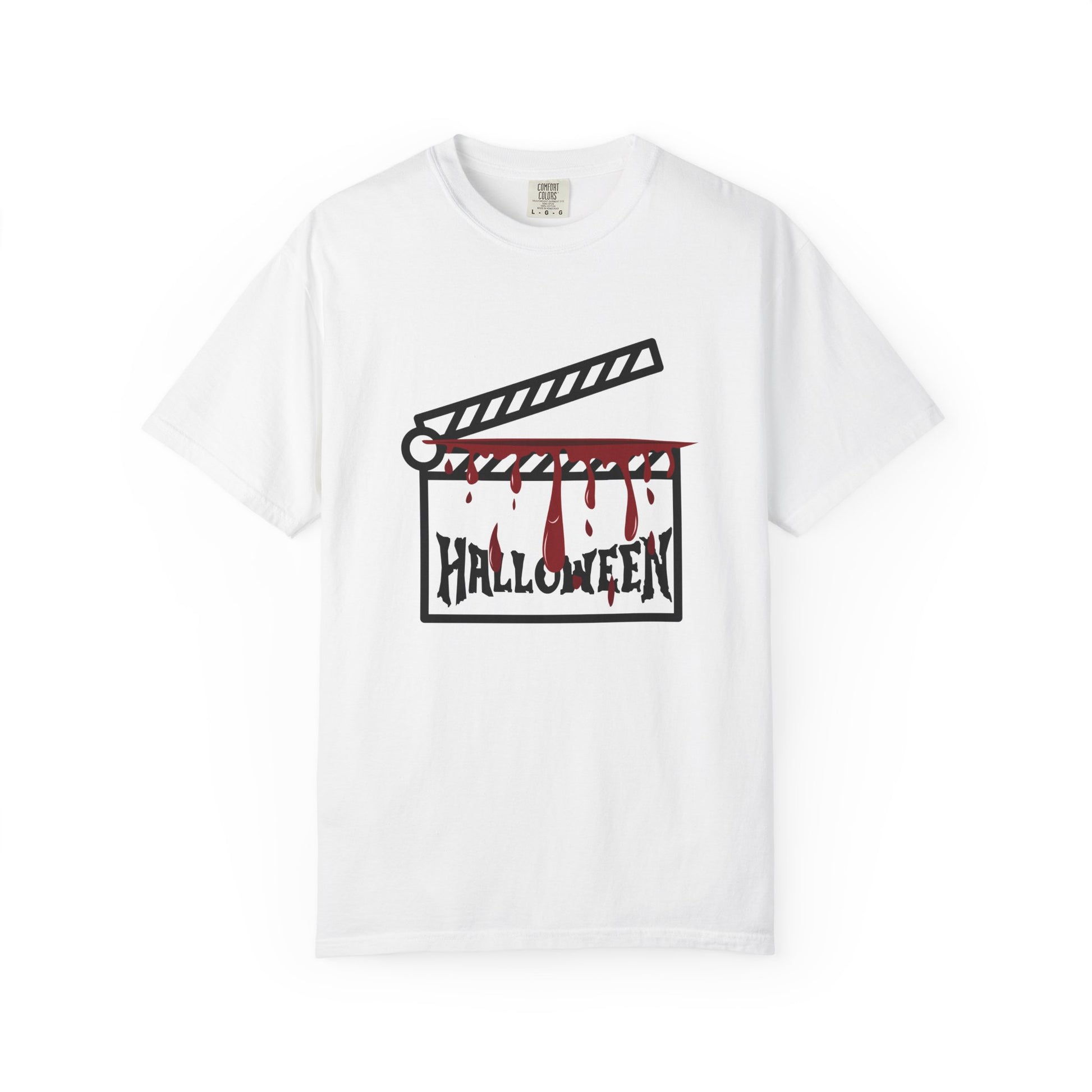 Ciak Halloween Unisex T-Shirt | Spooky Movie Clapperboard Tee White