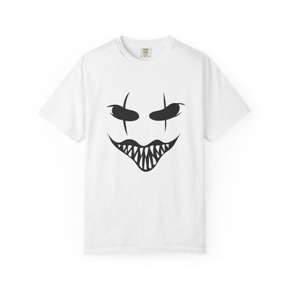 Halloween Mask Unisex T-Shirt | Spooky Grin Tee White