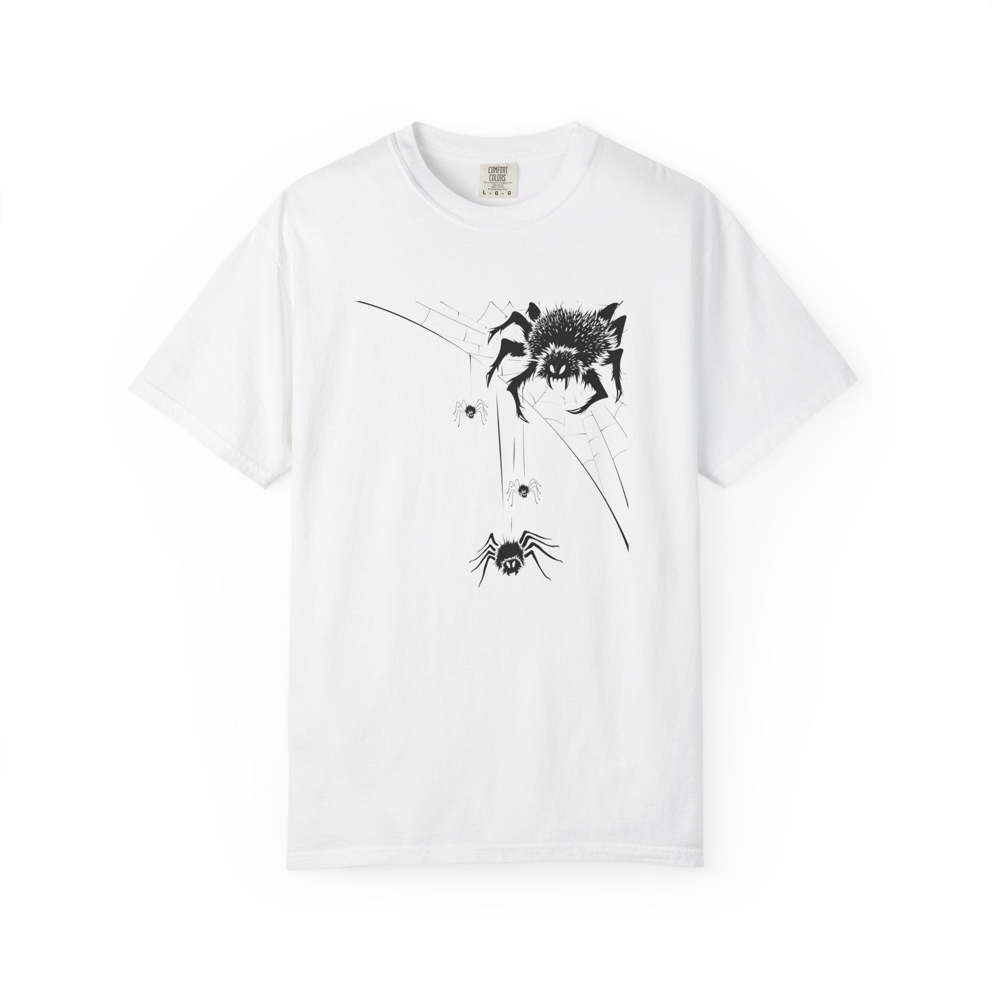 Halloween Spiders Unisex T-Shirt | Spooky Web Tee White