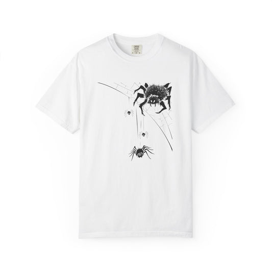 Halloween Spiders Unisex T-Shirt | Spooky Web Tee White