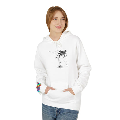 Caught in the Web: The Halloween Spiders Unisex Hoodie