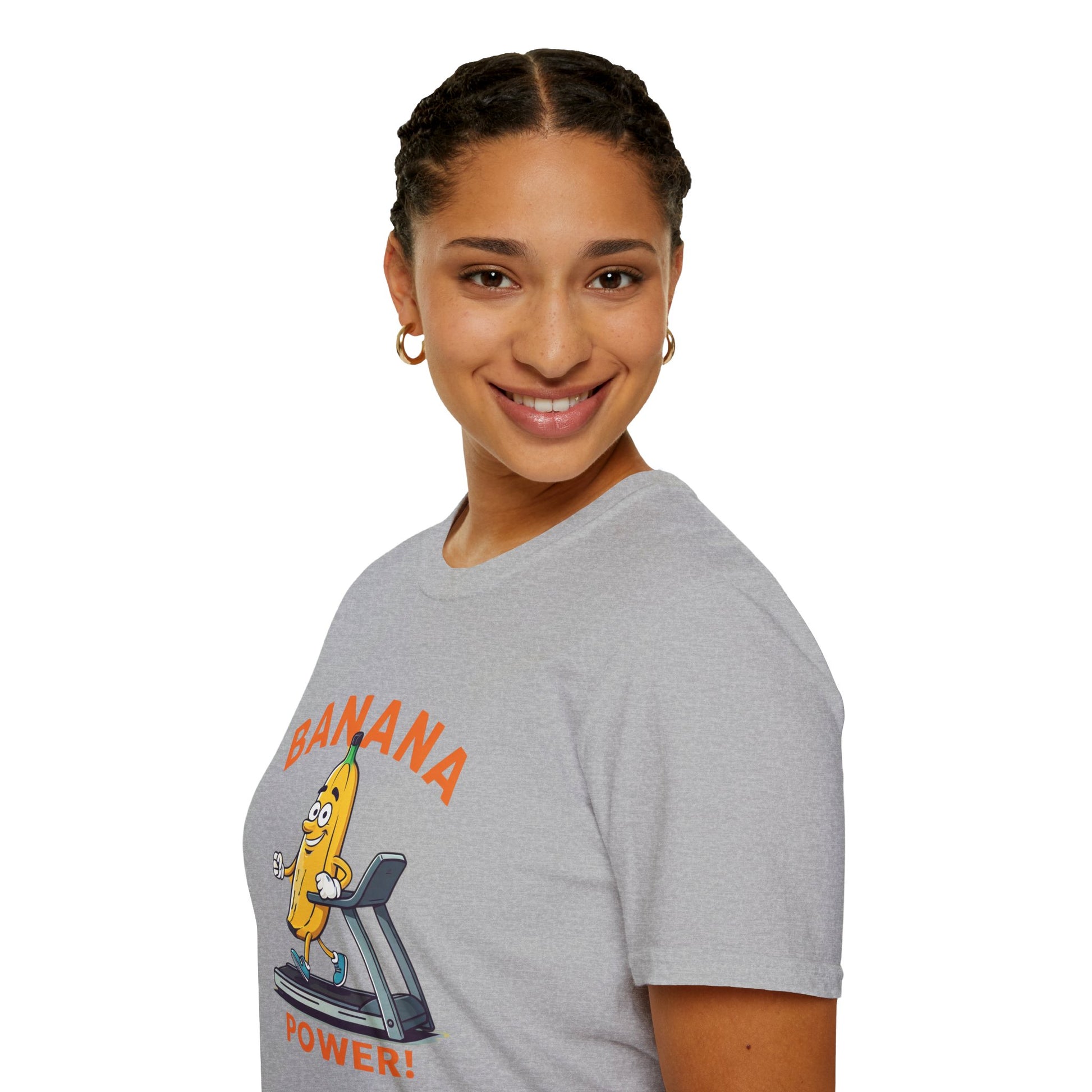 Banana Power t-shirt: Funny Fruit Workout Tee